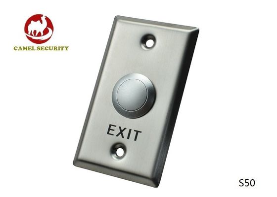 Mortise Mounted Spdt Door Exit Push Button Momentary Switch Waterproof 115 * 70 * 25mm