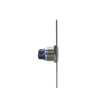 22mm Led Push Button Switch With European Size Faceplate 12V DC - 24V DC Power