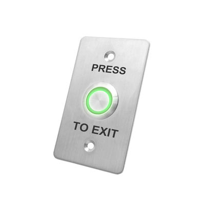 22mm Led Push Button Switch With European Size Faceplate 12V DC - 24V DC Power