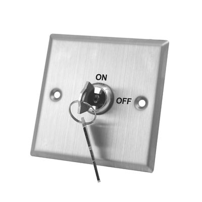 Access Control Dpdt Key Switch , Double Throw Double Pole Key Switch Screw Type