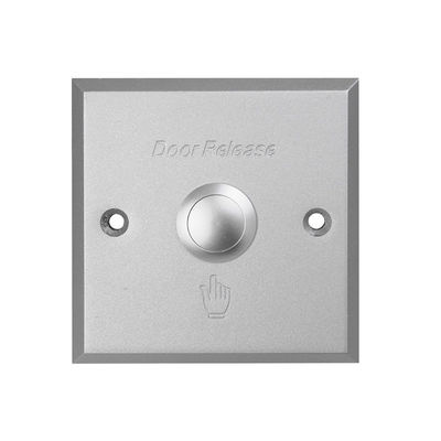 Mortise Mounted SPDT Push To Exit Button Metal Button 86 * 86mm Square Size