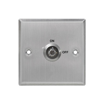 Single Pole Double Throw Keyed Momentary Switch，Square Size 2 Position Key Switch