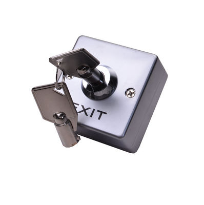 Single Pole Double Throw Keyed Momentary Switch，53 * 53mm Key switch Zinc Alloy Panel