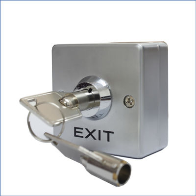 Single Pole Double Throw Keyed Momentary Switch，53 * 53mm Key switch Zinc Alloy Panel