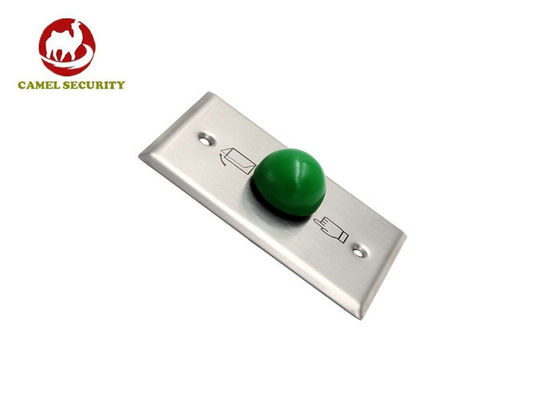Heavy Duty Green Dome Exit Button , Square Size 3 * 3 Mushroom Push Button Switch