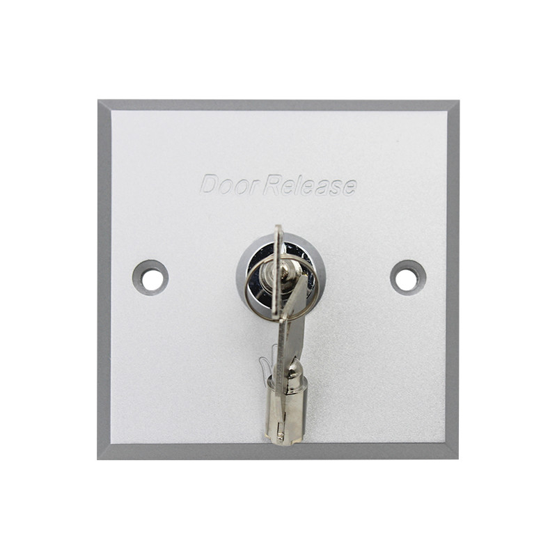 Single Pole Double Throw Keyed Momentary Switch，Square Size 2 Position Key Switch