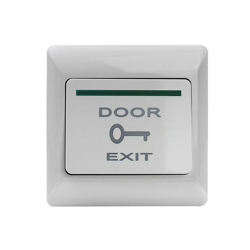 Fireproof PVC Door Exit Push Button NO NC COM Plastic Series Back Box Optional